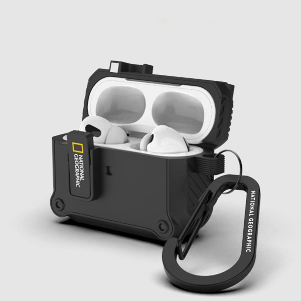 National Geographic Rugged Bumper Auto Lock Case AirPods Pro 2 - EmpressKorea