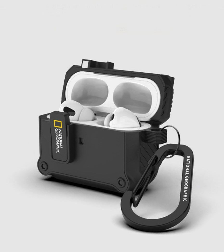 National Geographic Rugged Bumper Auto Lock Case AirPods Pro 2 - EmpressKorea