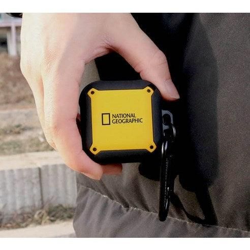 National Geographic Rugged Bumper Case Yellow + Carabiner For Galaxy Buds - EmpressKorea