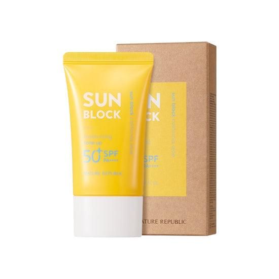 Nature Republic California Aloe Moisturizing Tone Up Sun Block SPF 50+ PA++++ 57ml - EmpressKorea