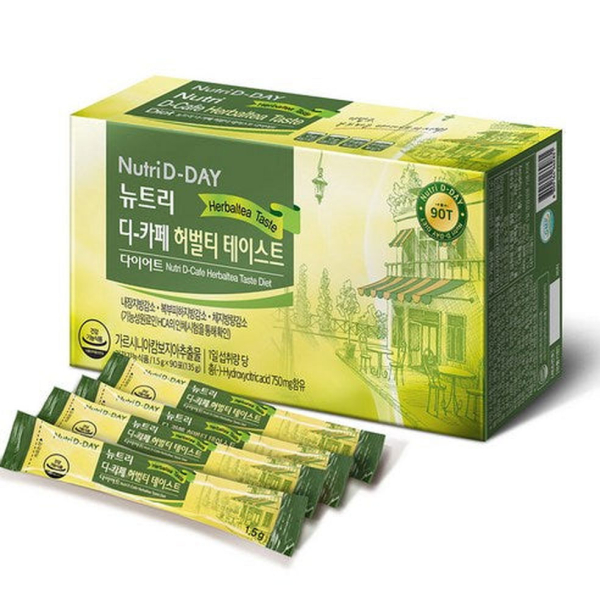 Nutri D Day Decaf Herbal Tea Taste Diet 1.5g x 90 pcs - EmpressKorea
