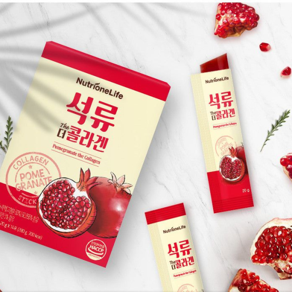 NutrioneLife Pomegranate The Collagen 20g*14 packs - EmpressKorea