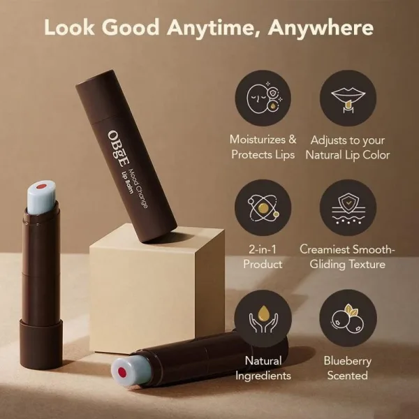 OBgE Mood Change Lip Balm Blueberries 3g - EmpressKorea