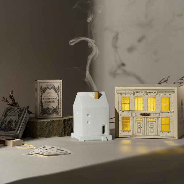 OPTATUM “Emotional Interior” Paper Incense & Grid House Holder Gift Set - EmpressKorea