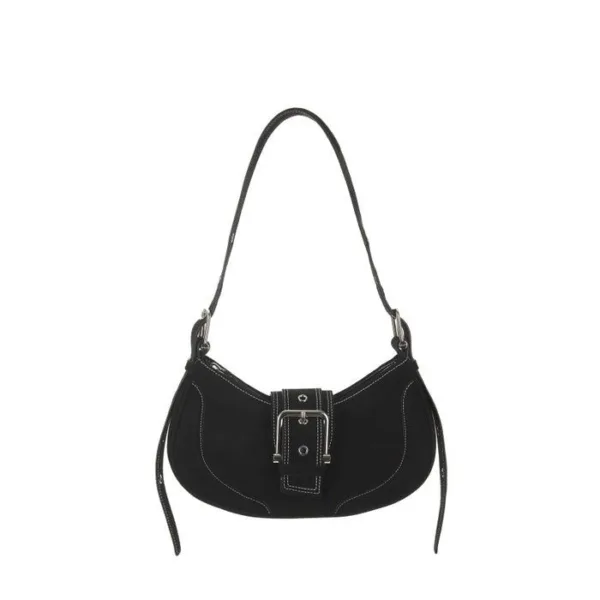 OSOI HOBO BROCLE [DENIM BLACK] - EmpressKorea