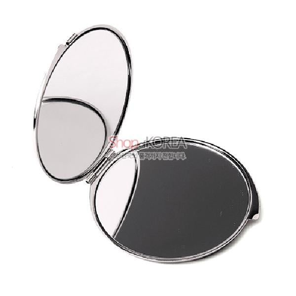 One touch Mother of pearl Hand Mirror - Colored Butterfly made in Korea - EmpressKorea