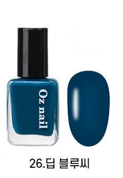 Oz nail Shine Mood Vegan Nail 36 Color Manicure 8ml - EmpressKorea