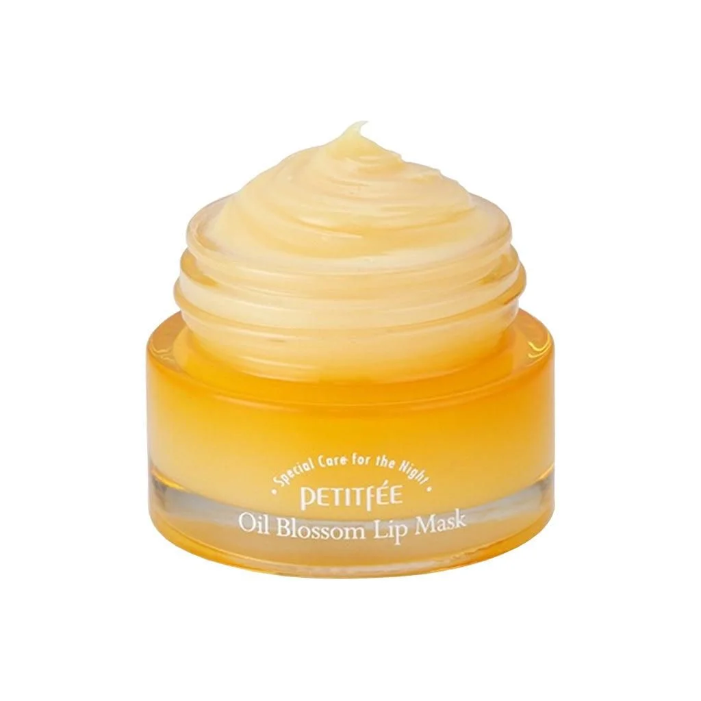 PETITFÉE Oil Blossom Lip Mask Sea Buckthorn Oil 15g - EmpressKorea