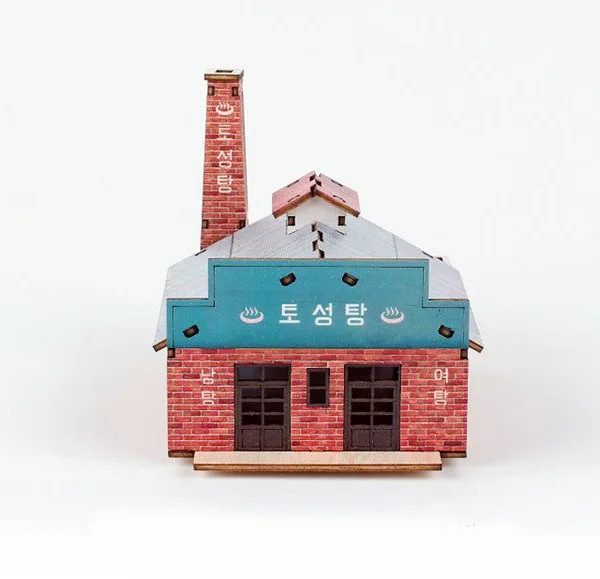 PUZZLESARANG mini wooden three-dimensional puzzle - Yeonggongbang Toseongtang - EmpressKorea