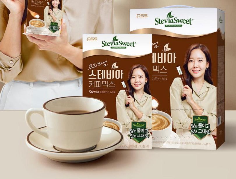 Pulses Premium Stevia Coffee Mix Gold Edition Large diabetic coffee sugar free 9.5g x 100pcs - EmpressKorea