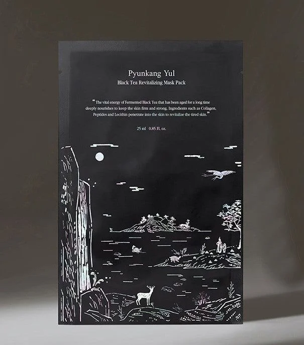 Pyunkang Yul Black Tea Revitalizing Mask Pack 25ml*10 packs - EmpressKorea