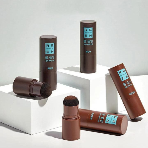 REEN Dyed Gray Hair Cover Stick Natural Brown 3.5g - EmpressKorea