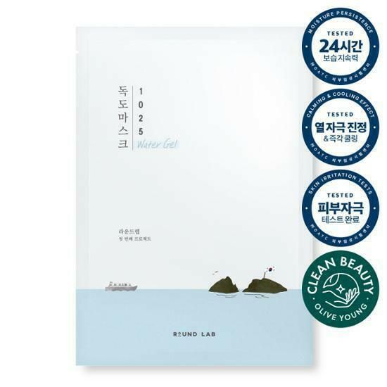 ROUND LAB 1025 DOKDO MOISTURE WATER GEL MASK 30ml*10pcs - EmpressKorea