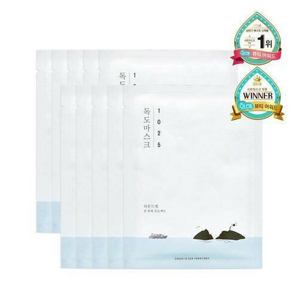 ROUND LAB 1025 DOKDO MOISTURE WATER GEL MASK 30ml*10pcs - EmpressKorea