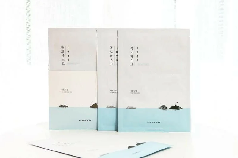ROUND LAB 1025 DOKDO MOISTURE WATER GEL MASK 30ml*10pcs - EmpressKorea