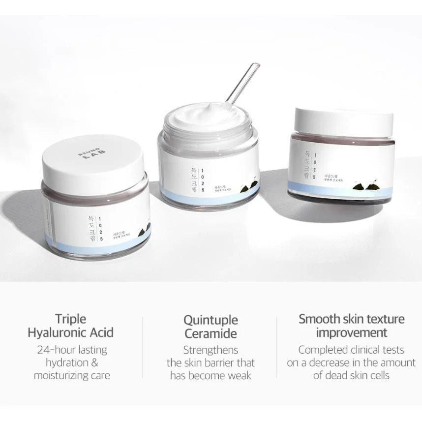 ROUND LAB 1025 Dokdo Cream 80ml - EmpressKorea