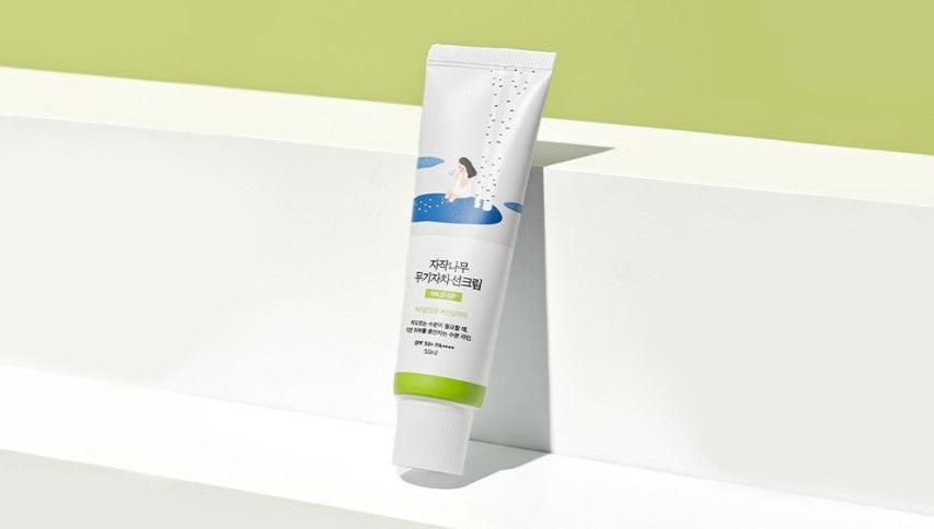 ROUND LAB Birch Juice Moisturizing Mild-Up Sun Cream SPF 50+ PA++++ 50ml - EmpressKorea