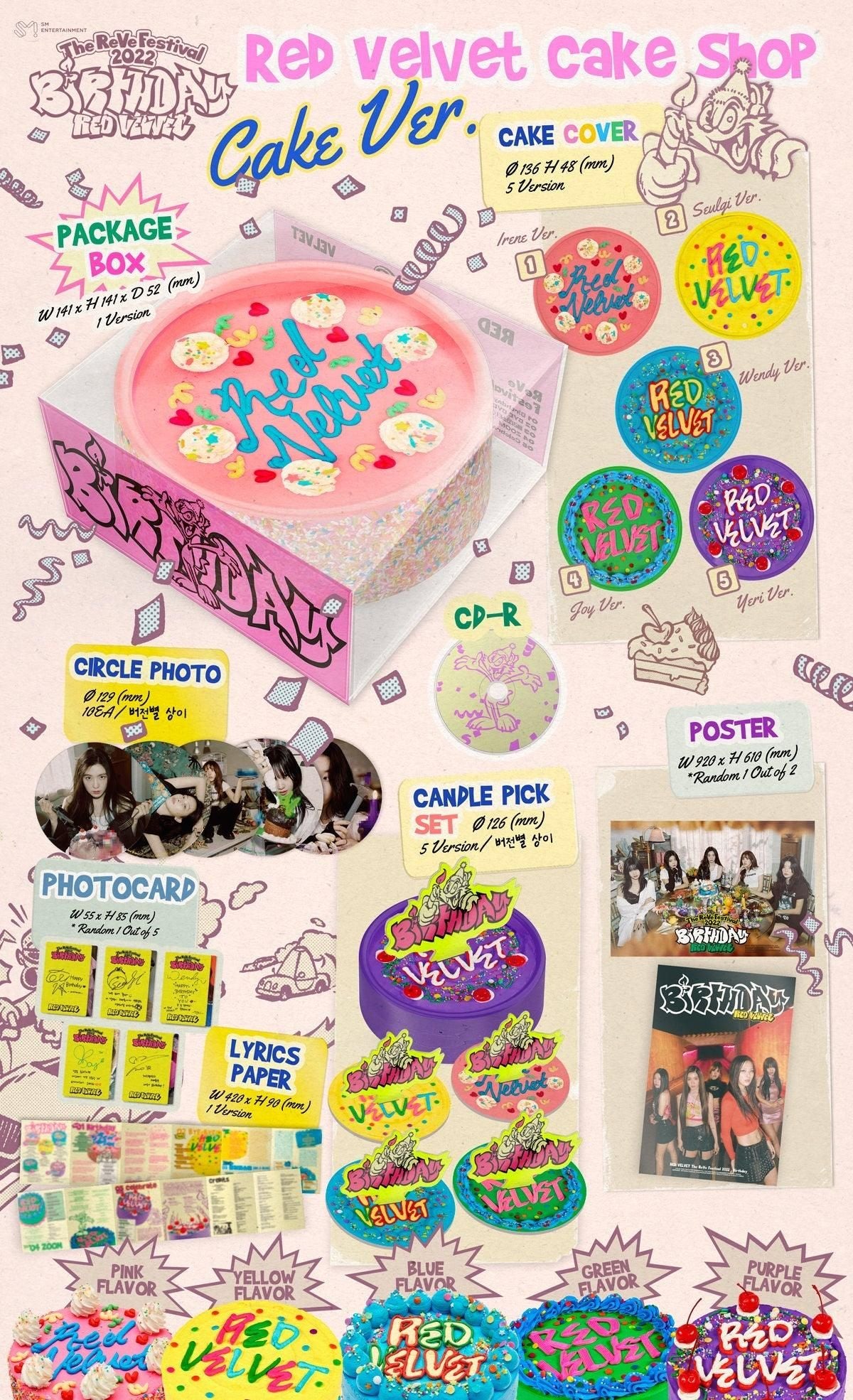 Red Velvet - Mini Album: The ReVe Festival 2022 Birthday (Cake Ver.) - EmpressKorea
