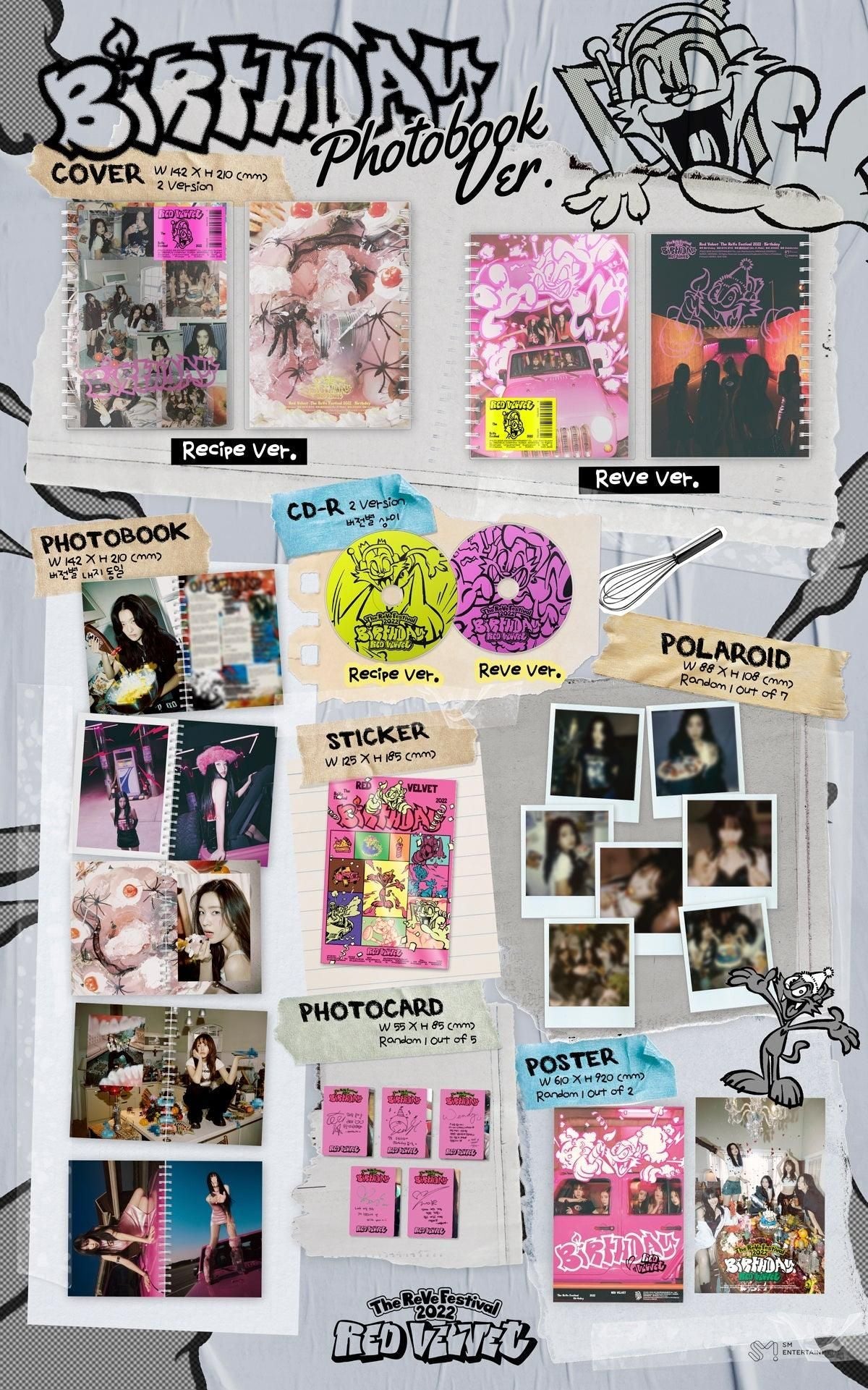Red Velvet - Mini Album: The ReVe Festival 2022 Birthday (Photo Book Ver.) - EmpressKorea