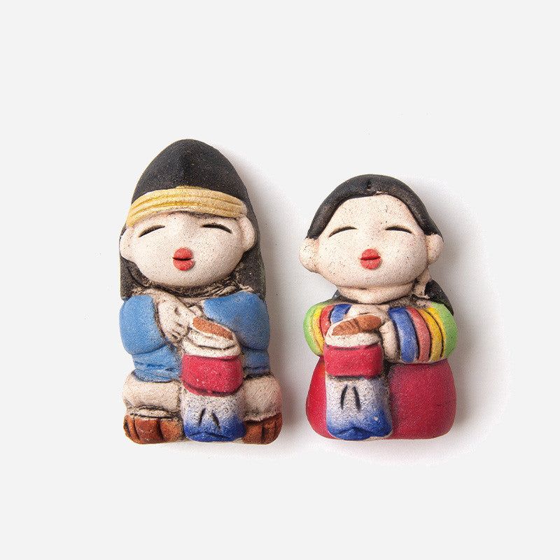 Refrigerator Magnet Red Clay-Cheongsa Lantern - Made in Korea - EmpressKorea