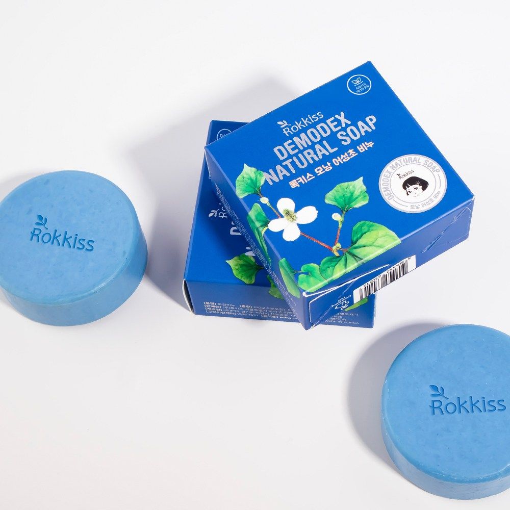 Rokkiss Hair Follicle Houttuynia cordata Cleansing Soap 100g X 2 pcs - EmpressKorea