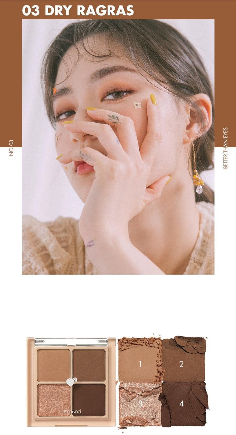 Rom&nd Better Than Eyes Eye Palette 3Colors - EmpressKorea