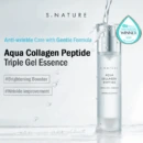 S.NATURE Aqua Collagen Peptide Triple Gel Essence 50ml - EmpressKorea