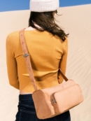 SEMICODE poster pocket bag - suede camel - EmpressKorea