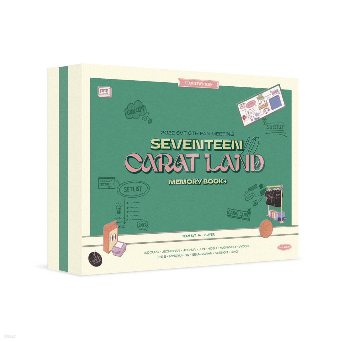 SEVENTEEN - 2022 SVT 6TH FAN MEETING : SEVENTEEN in CARAT LAND [MEMORY BOOK + DIGITAL CODE] - EmpressKorea