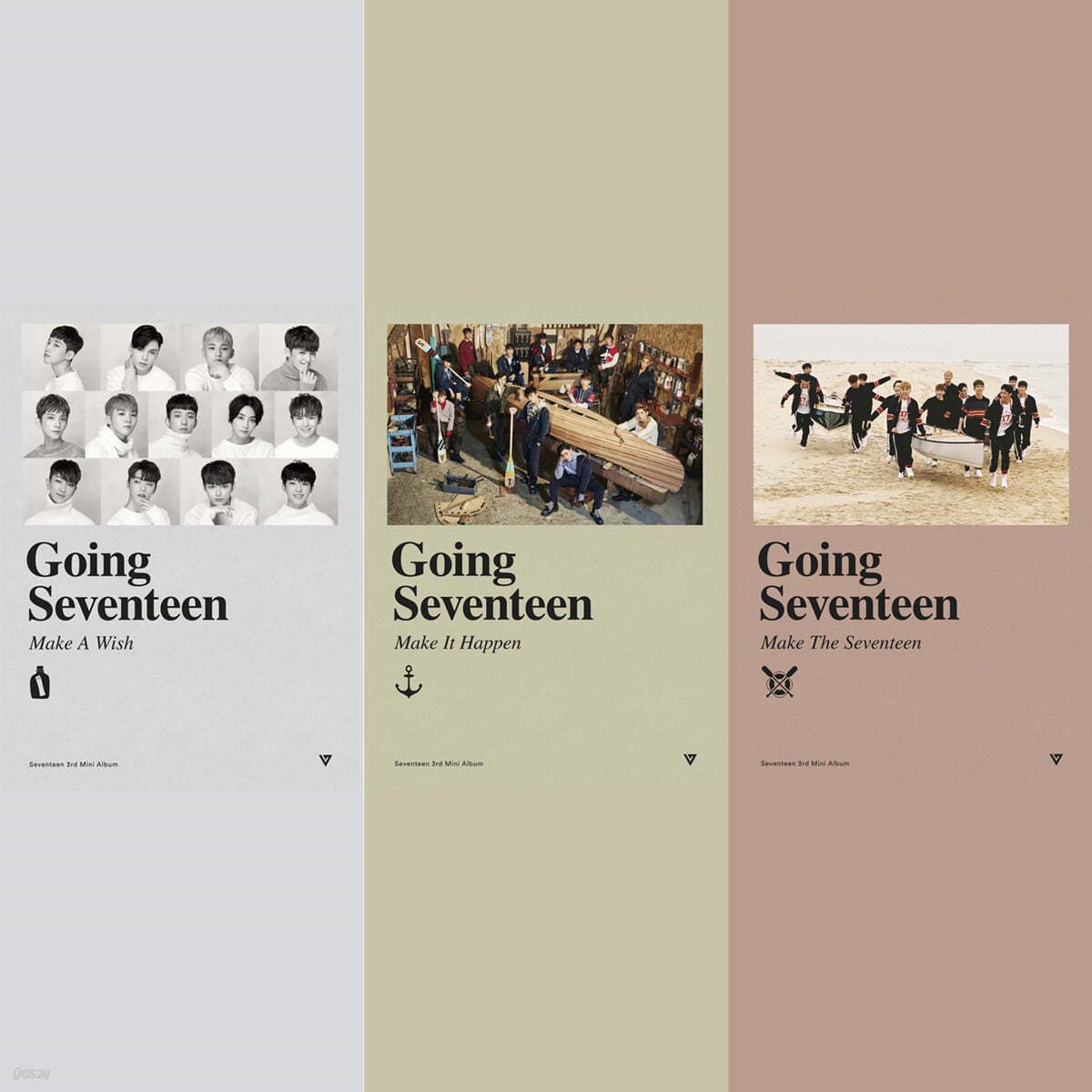 SEVENTEEN - Mini Album Vol. 3: Going Seventeen [1 out of 3 versions sent randomly] - EmpressKorea