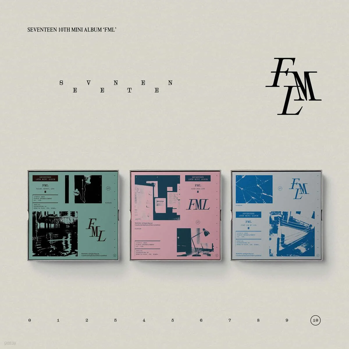SEVENTEEN Mini Album Vol. 10: FML [3 types SET]