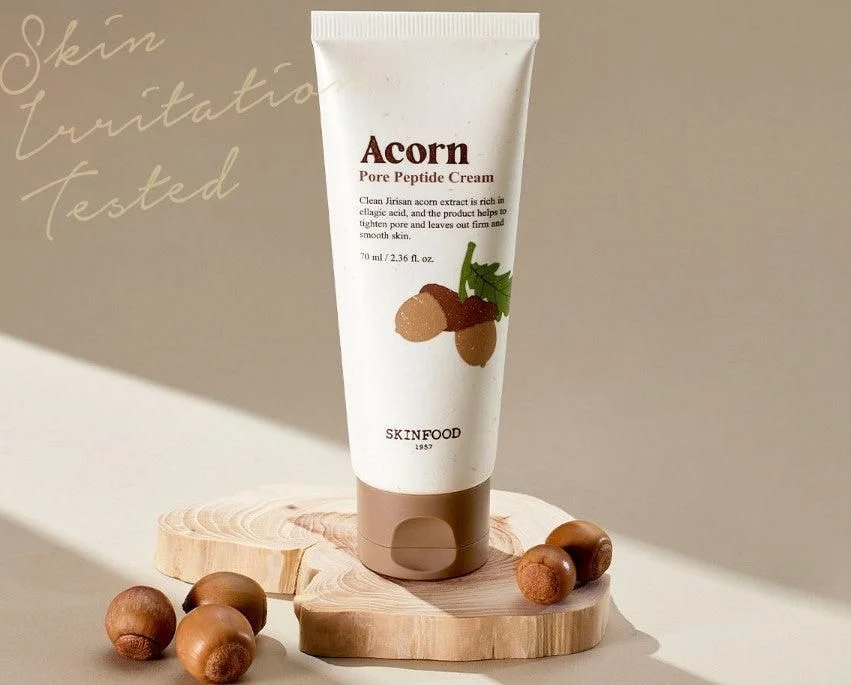 SKINFOOD Acorn Pore Peptide Cream 70ml - EmpressKorea