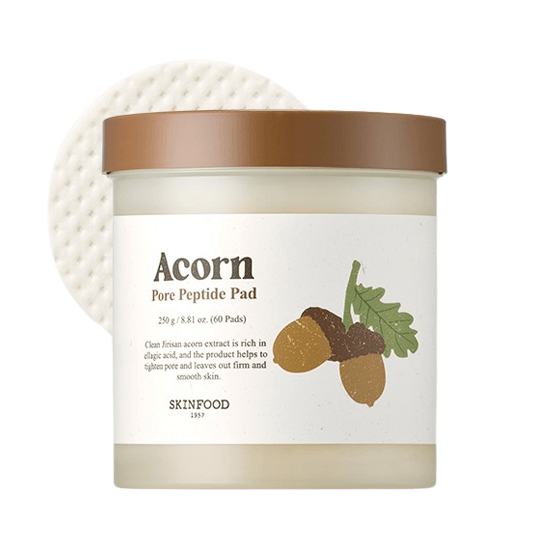 SKINFOOD Acorn Pore Peptide Pad 250ml 60EA - EmpressKorea