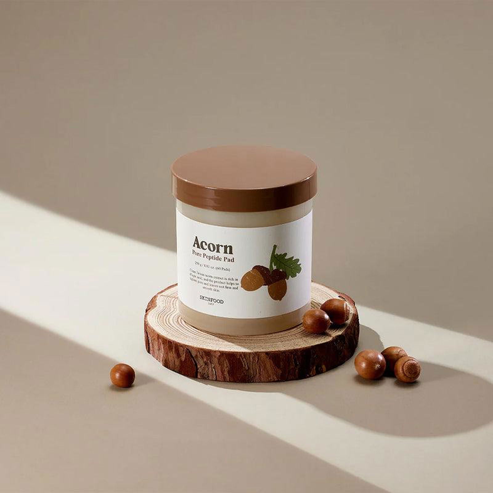 SKINFOOD Acorn Pore Peptide Pad 250ml 60EA - EmpressKorea
