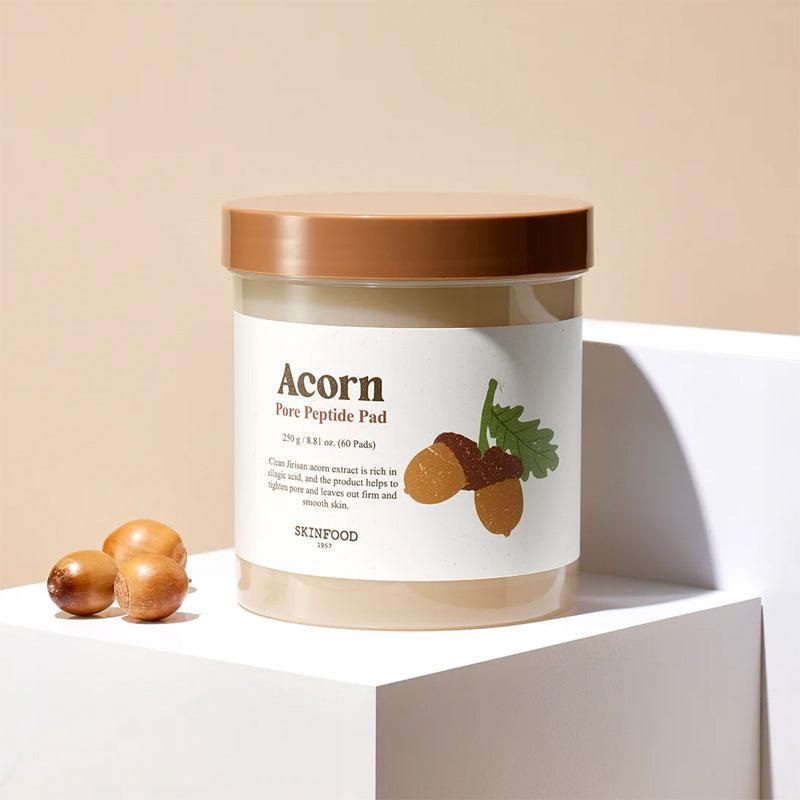 SKINFOOD Acorn Pore Peptide Pad 250ml 60EA - EmpressKorea