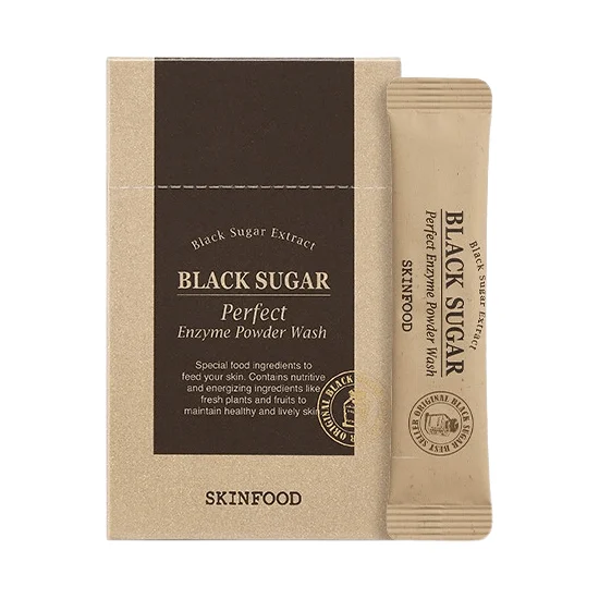 SKINFOOD Black Sugar Perfect Enzyme Powder Wash 1.2g*30EA - EmpressKorea