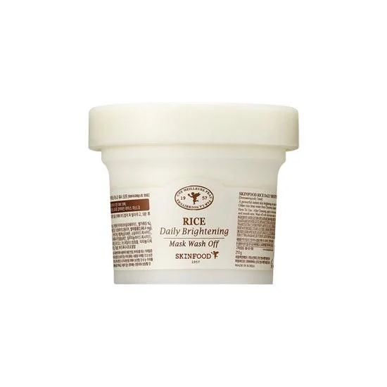 SKINFOOD Rice Daily Brightening Mask Wash Off 210g - EmpressKorea