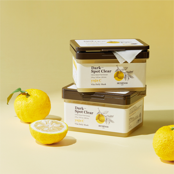SKINFOOD Yuja C Vita Daily Mask Sheet 270g 30pcs - EmpressKorea