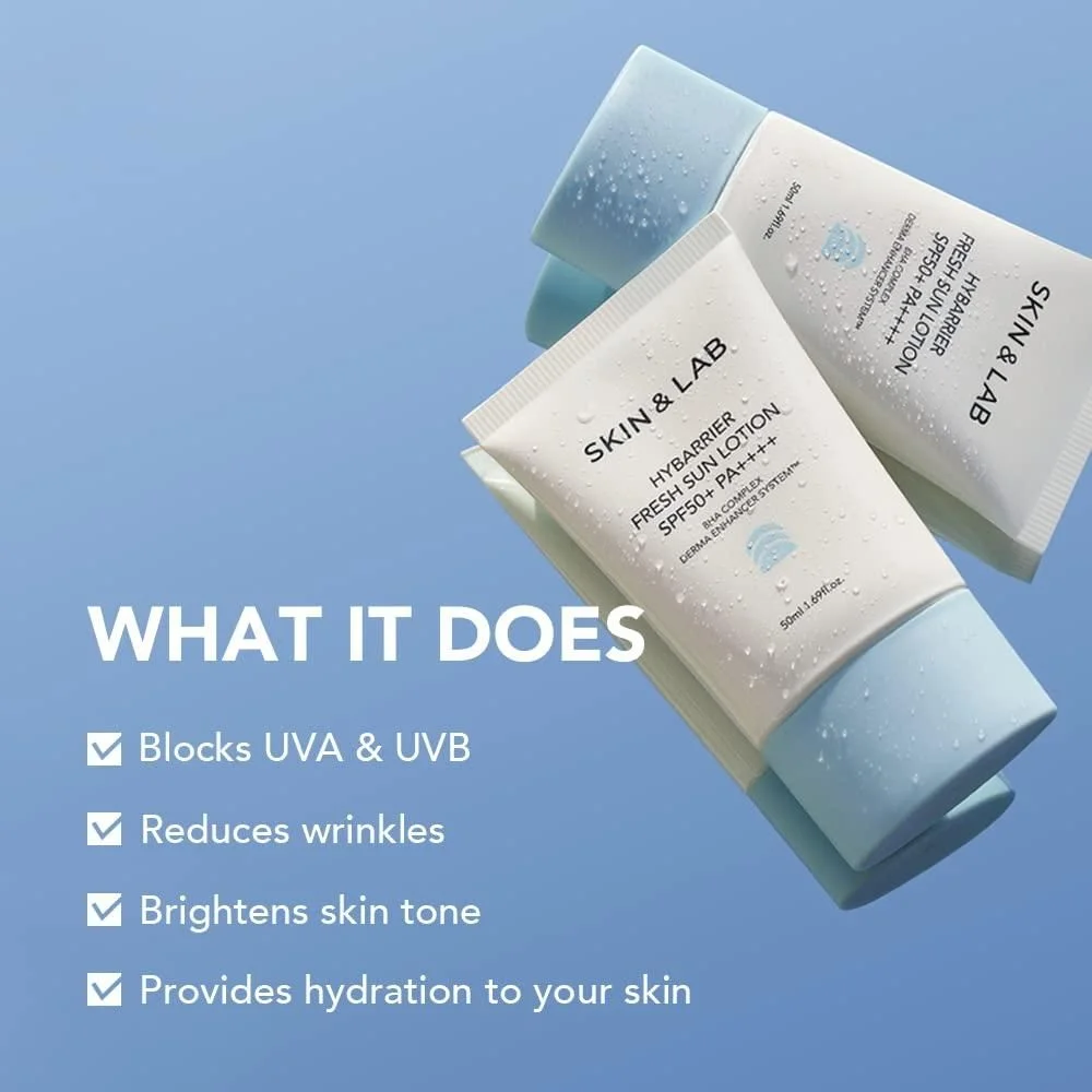 SKIN&LAB Hybarrier Fresh Sun Lotion SPF 50+ PA++++ 50ml - EmpressKorea