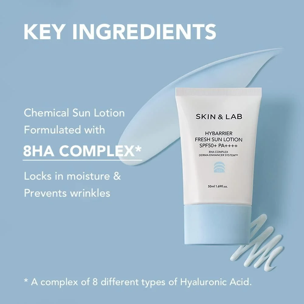 SKIN&LAB Hybarrier Fresh Sun Lotion SPF 50+ PA++++ 50ml - EmpressKorea