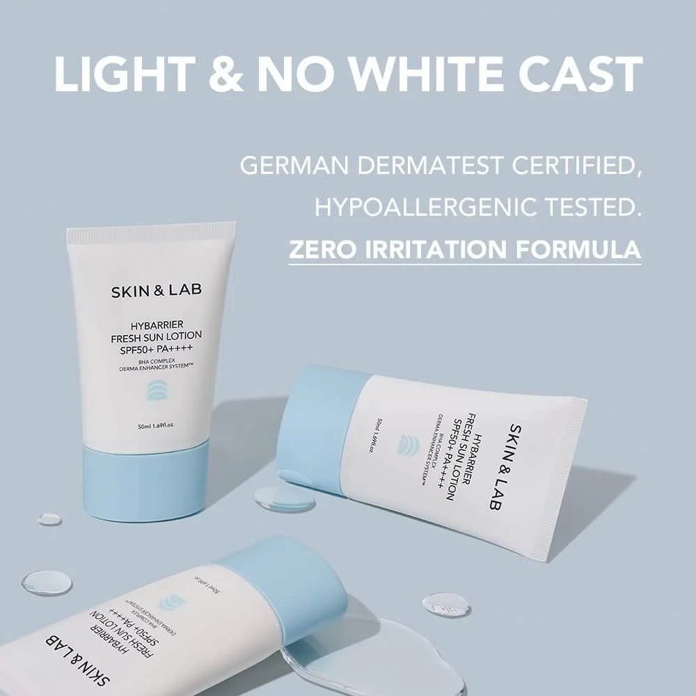 SKIN&LAB Hybarrier Fresh Sun Lotion SPF 50+ PA++++ 50ml - EmpressKorea