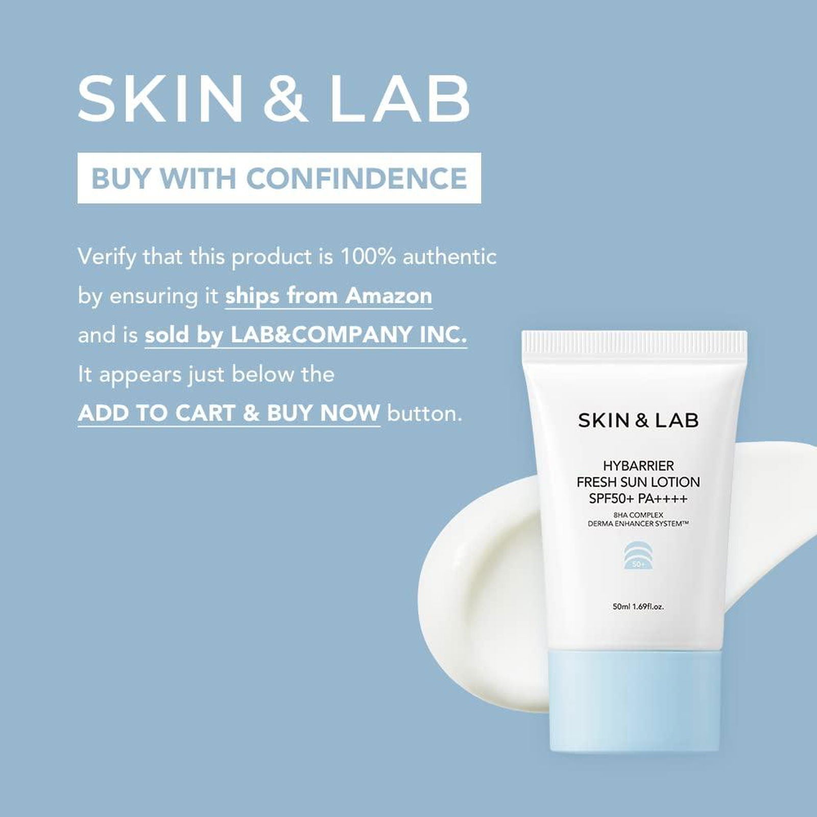 SKIN&LAB Hybarrier Fresh Sun Lotion SPF 50+ PA++++ 50ml - EmpressKorea