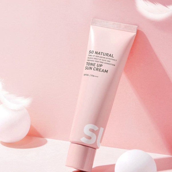 SO.NATURAL Tone Up Sun Cream SPF50+ PA++++ 50ml - EmpressKorea