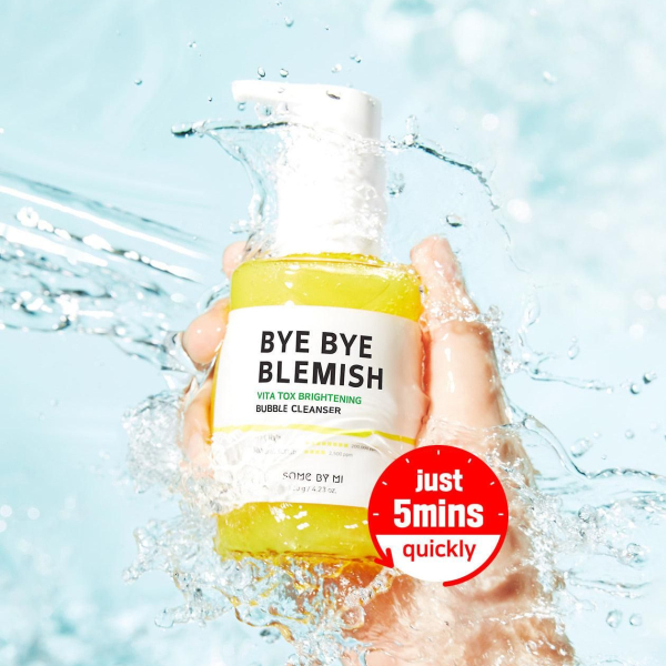 SOME BY MI Bye Bye Blemish Vita Tox Brightening Bubble Cleanser 120g - EmpressKorea