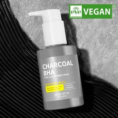 SOME BY MI Charcoal BHA Pore Clay Bubble Mask 120g - EmpressKorea