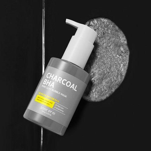 SOME BY MI Charcoal BHA Pore Clay Bubble Mask 120g - EmpressKorea