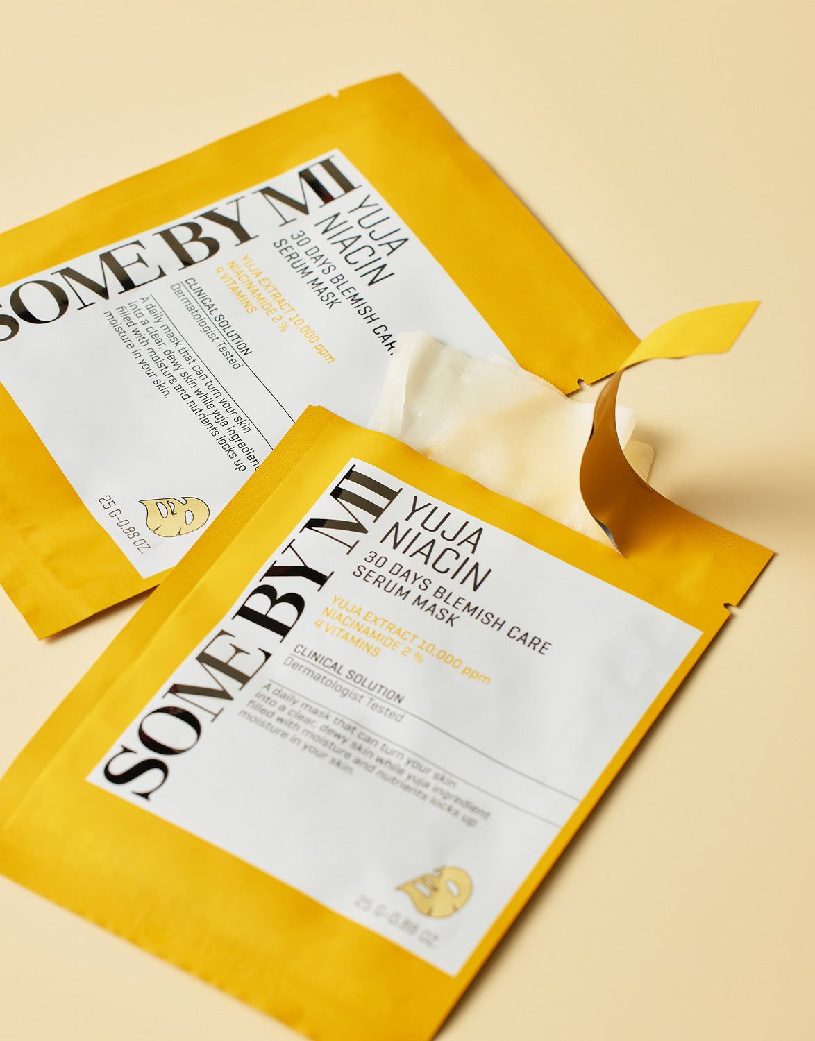 SOME BY MI Yuja Niacin 30 Days Blemish Care Serum Sheet Mask 25ml*10pcs - EmpressKorea