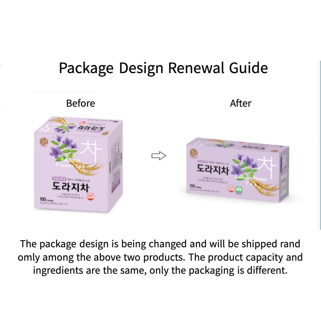 SONGWON Korean Balloon Flower Tea 100 Tea Bags Large Capacity Tea Good for Throat and Cough Korean Tea - EmpressKorea