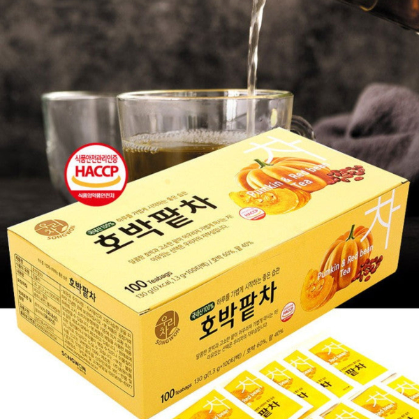 SONGWON Pumpkin Red Bean Tea 1.3g*100 pcs - EmpressKorea