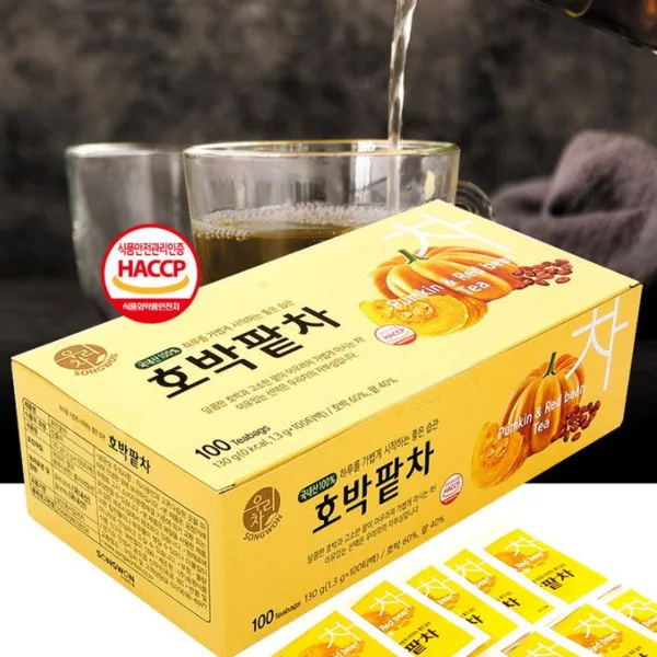 SONGWON Pumpkin Red Bean Tea 1.3g*100 pcs - EmpressKorea